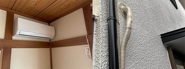 戸建１Fでの標準取り付け工事例